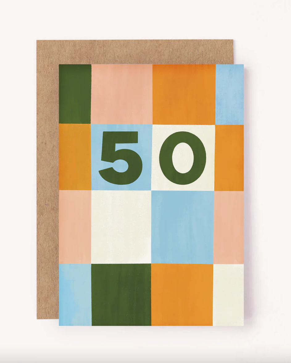 FIFTY Birthday Card