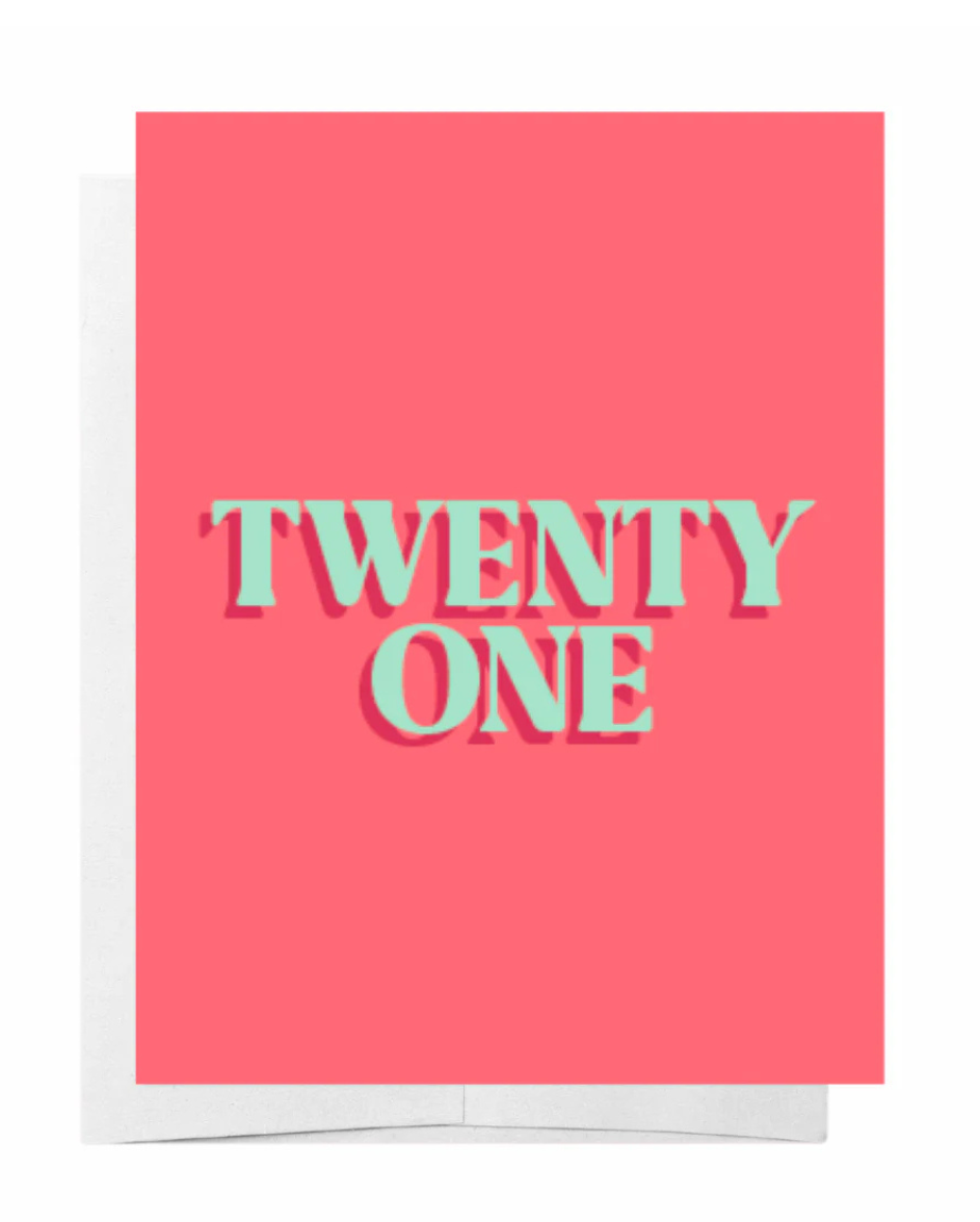 Twenty One Card