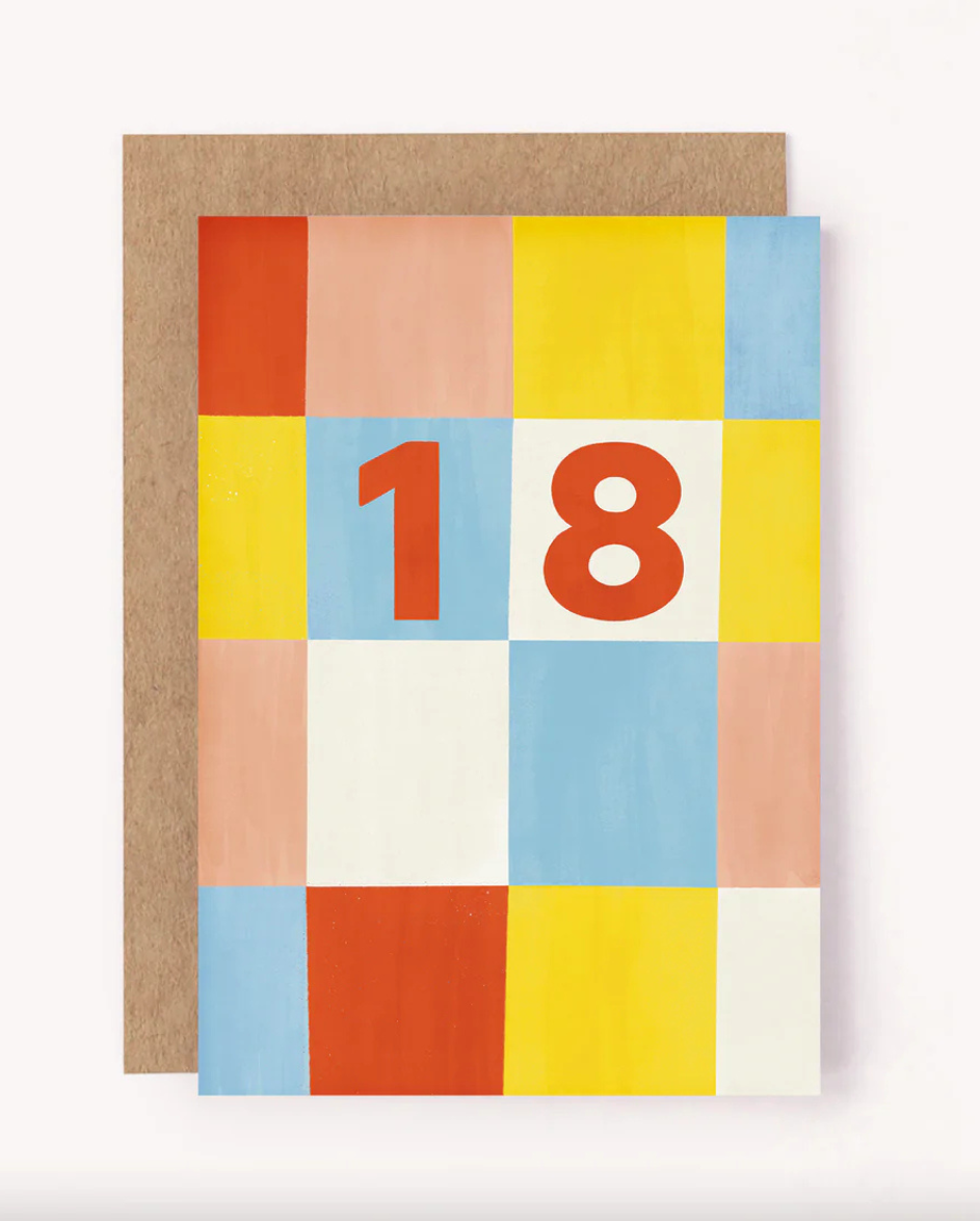 EIGHTEEN Birthday Card