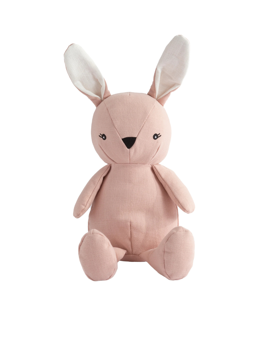 Linen Bunny Large Pink