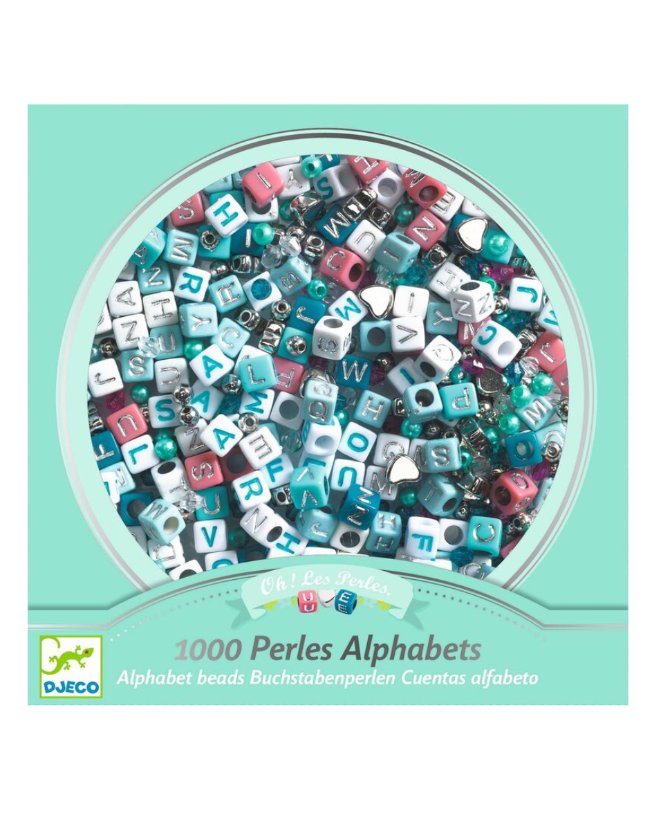 Silver Alphabet Beads