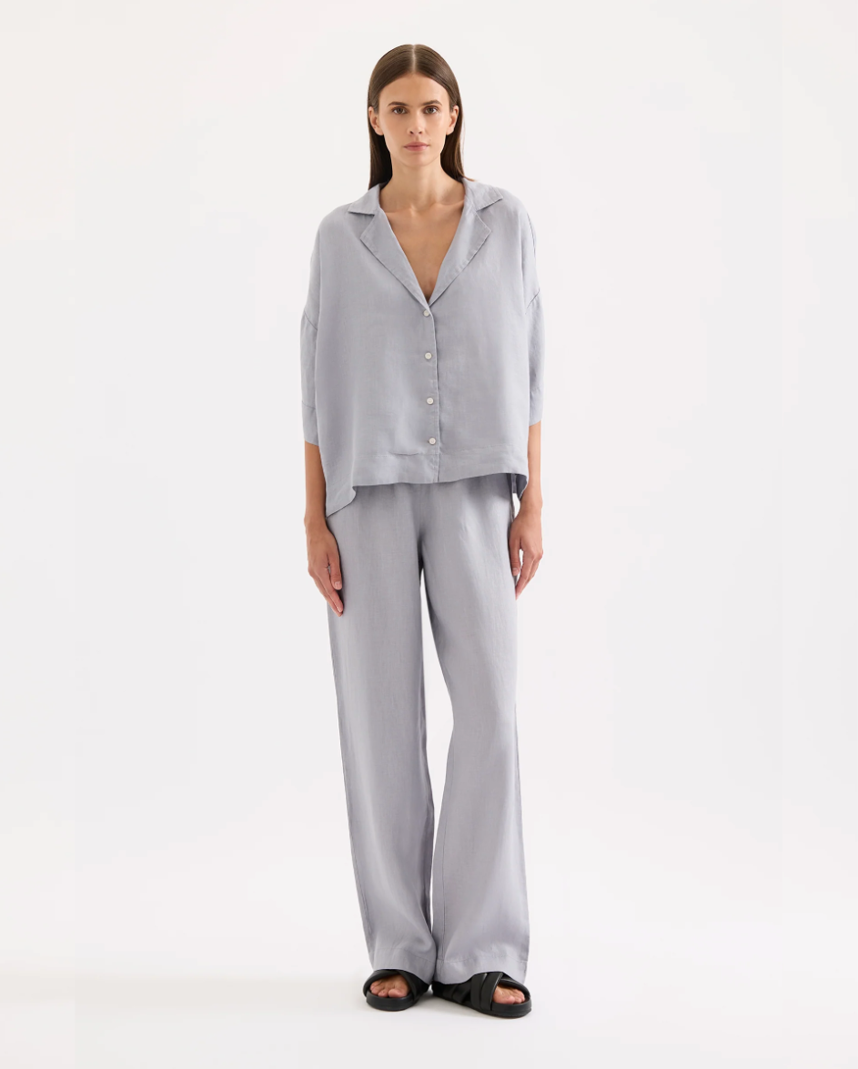 Lounge Linen Pant Storm