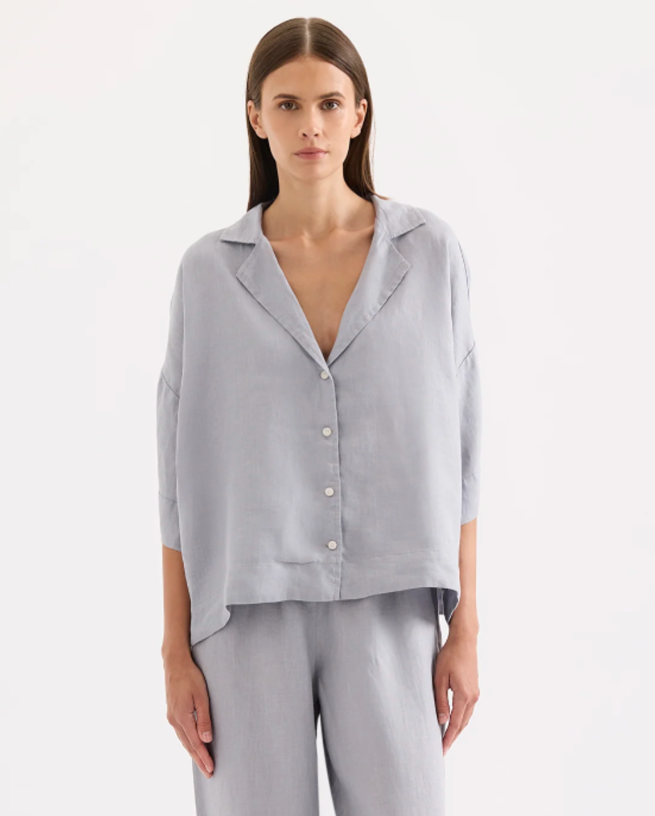 Lounge Linen Shirt Storm