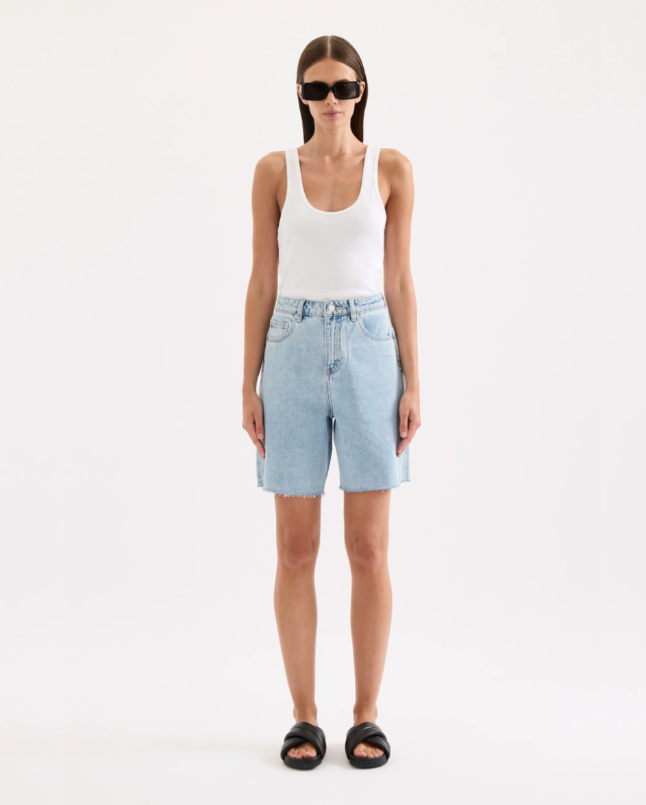 Sheeba Denim Short Sky Blue