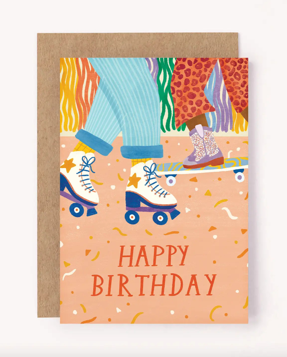 Skating Birthday Card