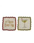 Ciao Martini Beaded Coaster