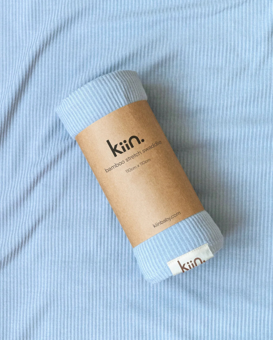 Bamboo Stretch Swaddle Pastel Sky