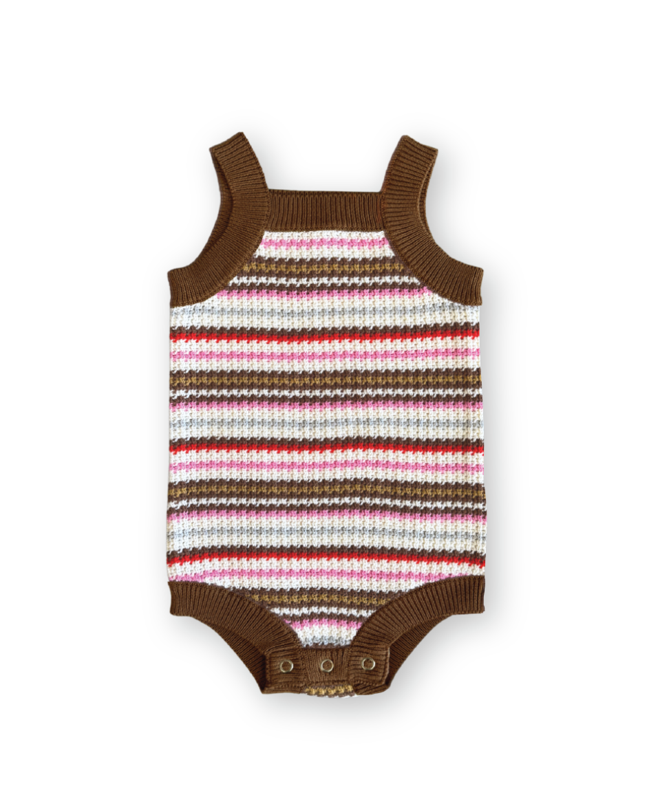 Sunshine Stripe Knit Romper