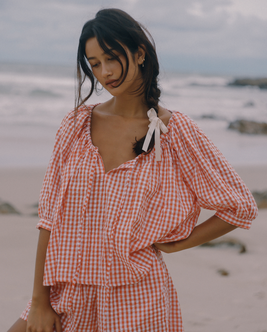 Chloe Blouse Starburst Gingham