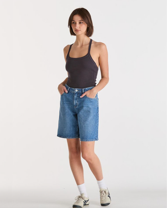 Mid Baggy Short Serotonin Blue