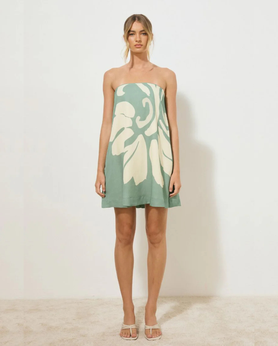Vestige Mini Dress Jade Floral
