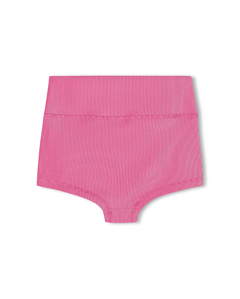 Mini Stripe Boy Short Shell Pink