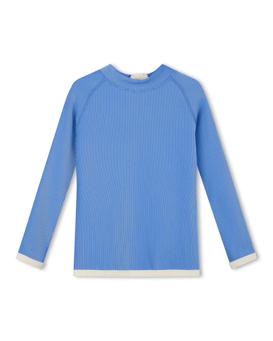 Mini Stripe Rashie Sky Blue