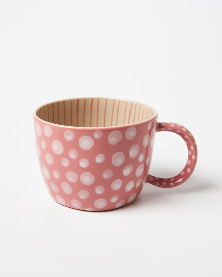 Chino Mug Pink Dot