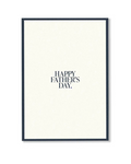 Happy Father's Day Card White
