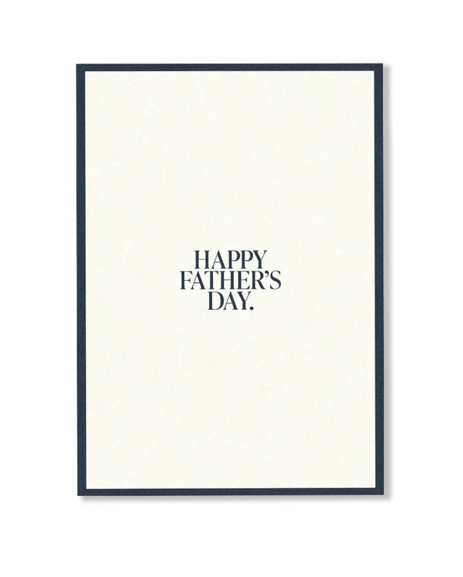 Happy Father's Day Card White