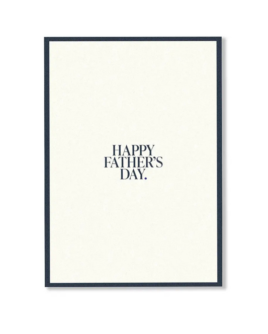 Happy Father's Day Card White