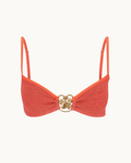 Luna Kini Top Coral