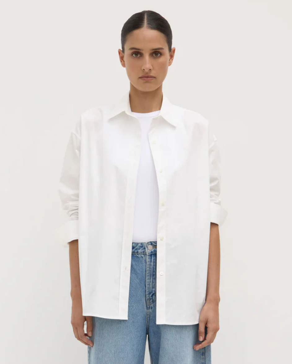 Marigold Poplin Shirt White