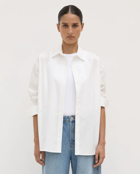 Marigold Poplin Shirt White