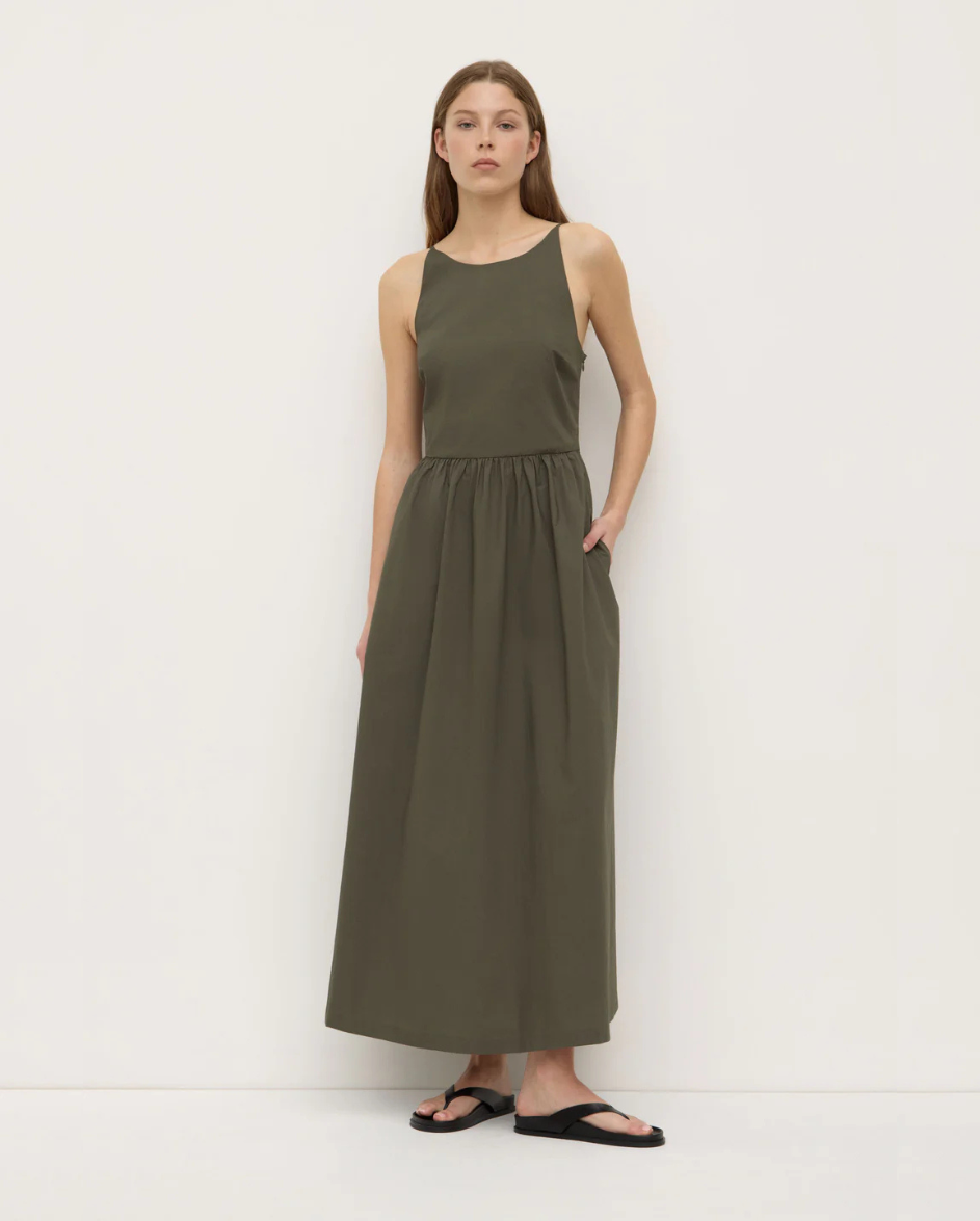 Posie Midi Dress Moss
