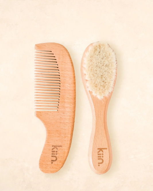 Wooden Baby Brush Set