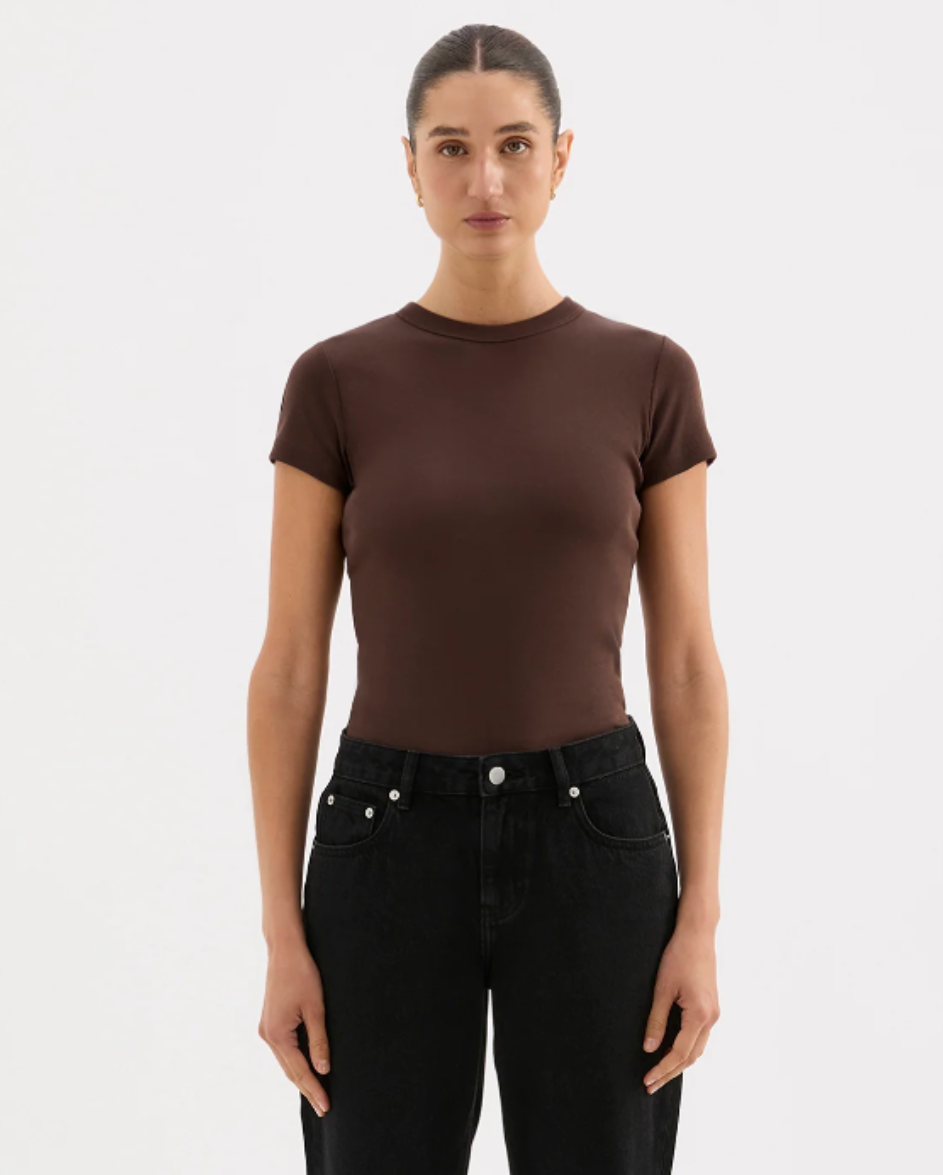 Organic Baby Tee Chocolate