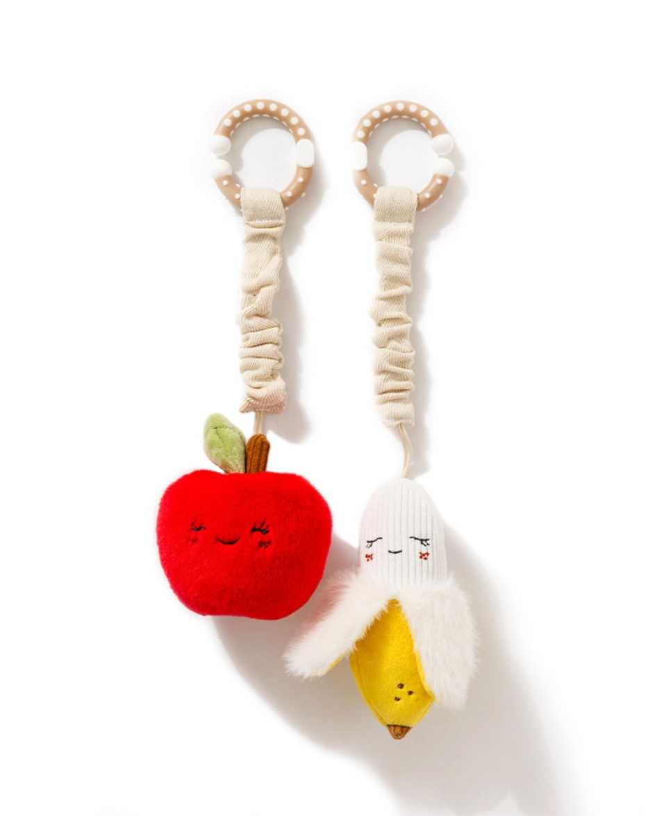 Apple & Banana Stroller Toys