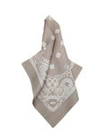Silk Bag Scarf Taupe