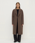 Ivy Wool Coat Cocoa Marle