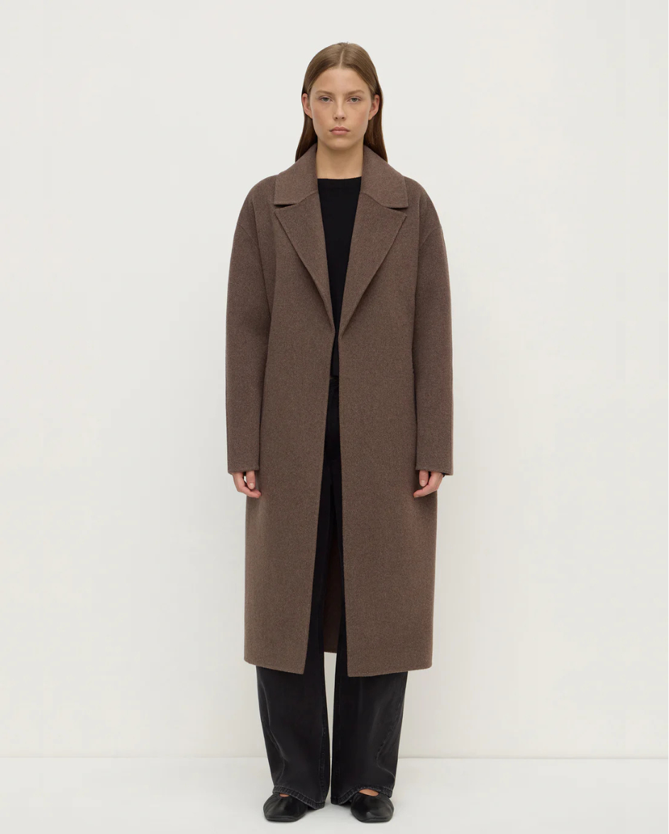 Ivy Wool Coat Cocoa Marle