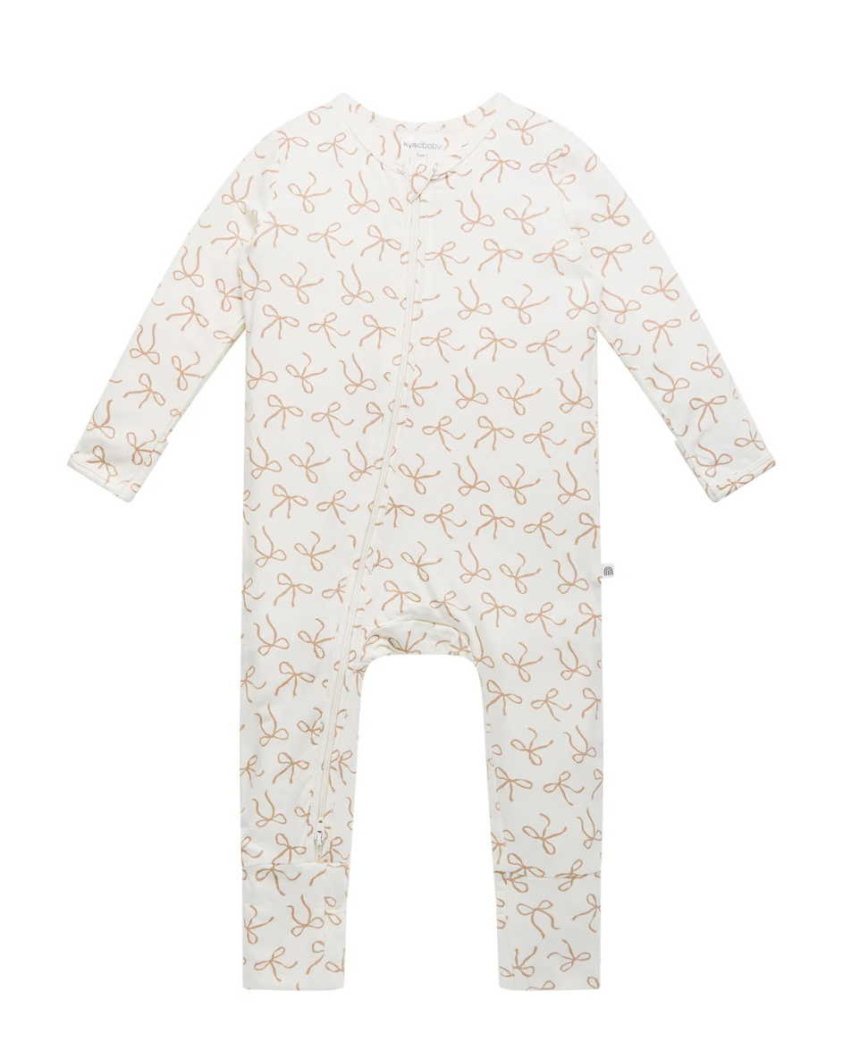 Ivory Bow Onesie