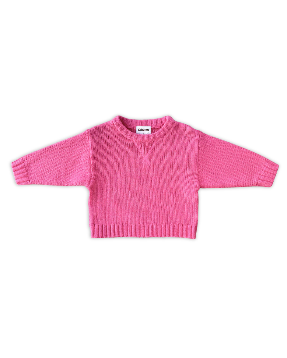 Knit Pullover Raspberry