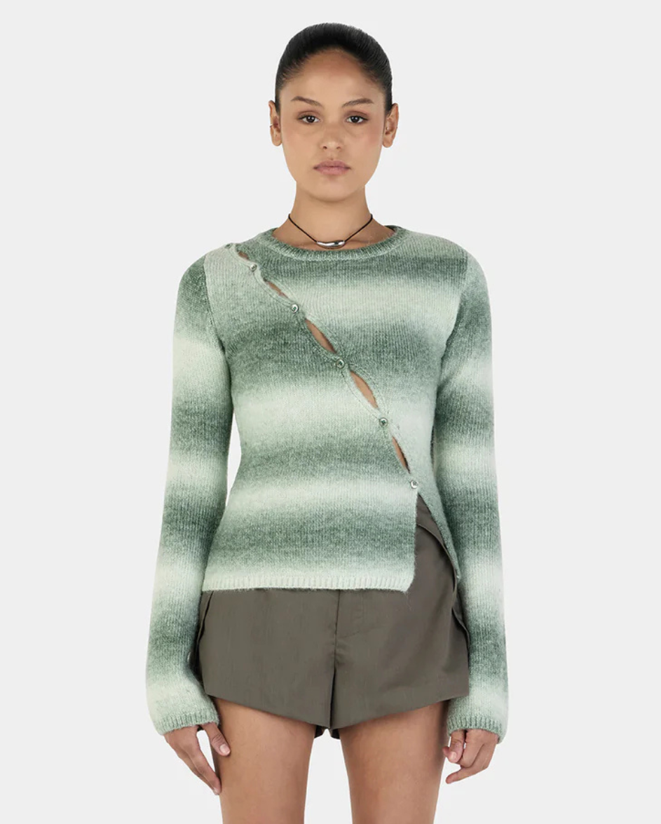 Alegra Asym Cardi Forest Gradient