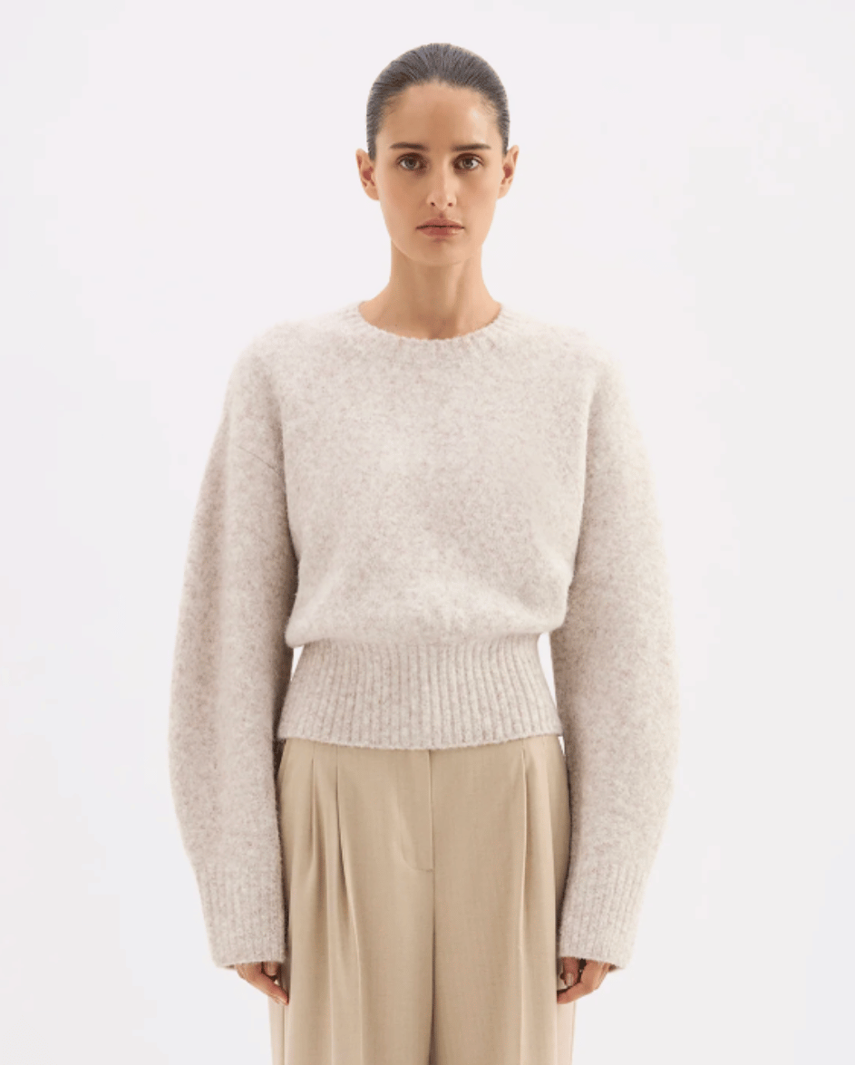 Elsie Knit Cinder Marle
