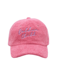Terry Towelling Cap Pink