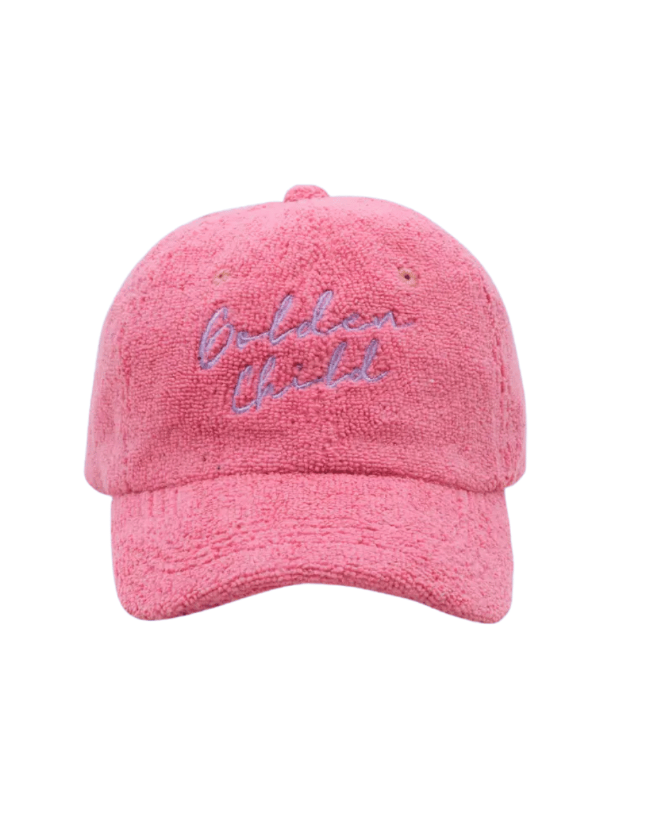 Terry Towelling Cap Pink