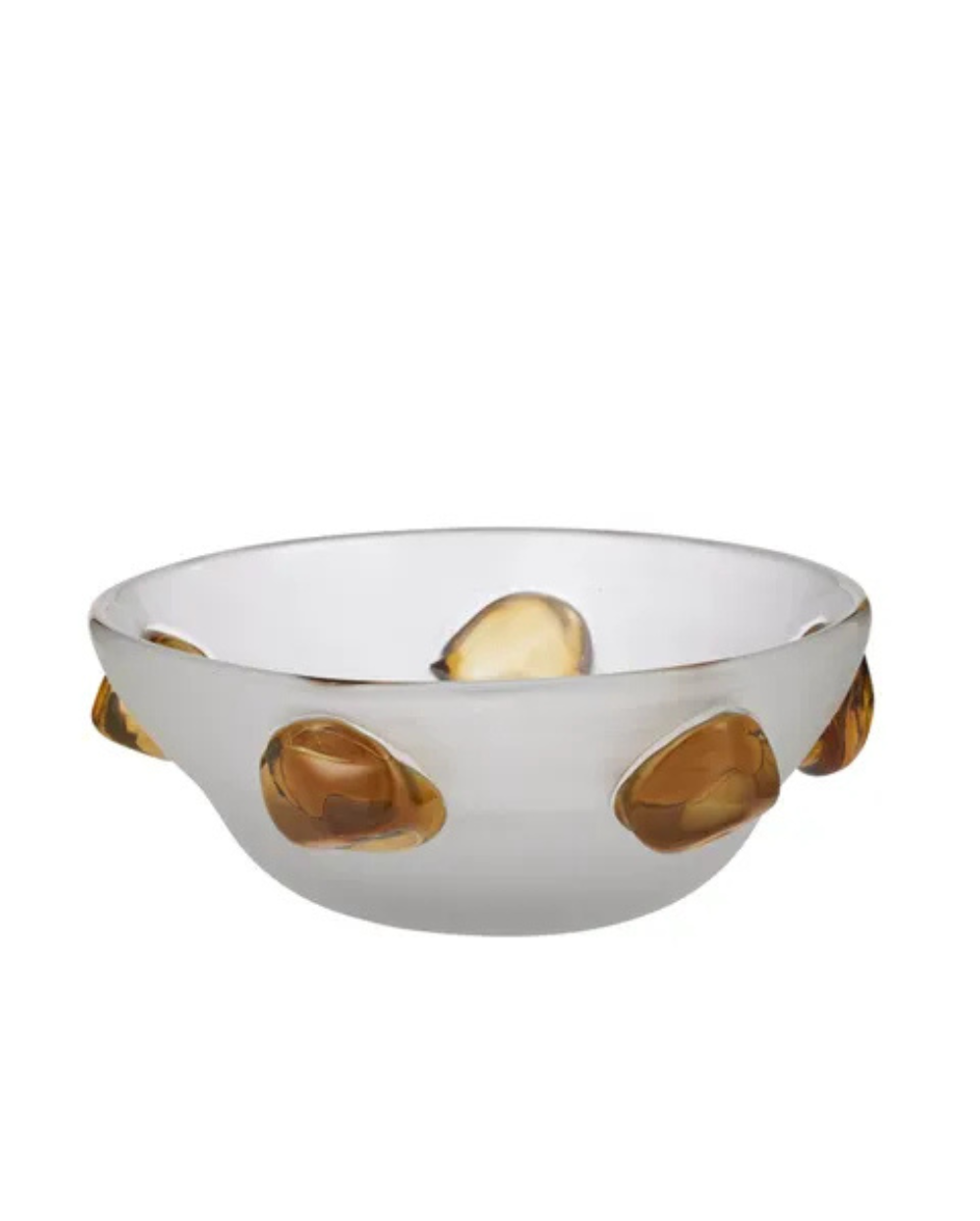Miles Glass Bowl Amber