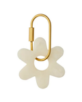 Kip Resin Flower Keyring Ivory