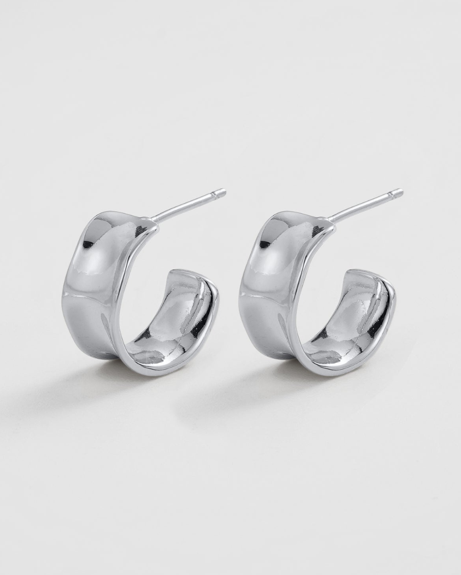 Nina Hoop Silver