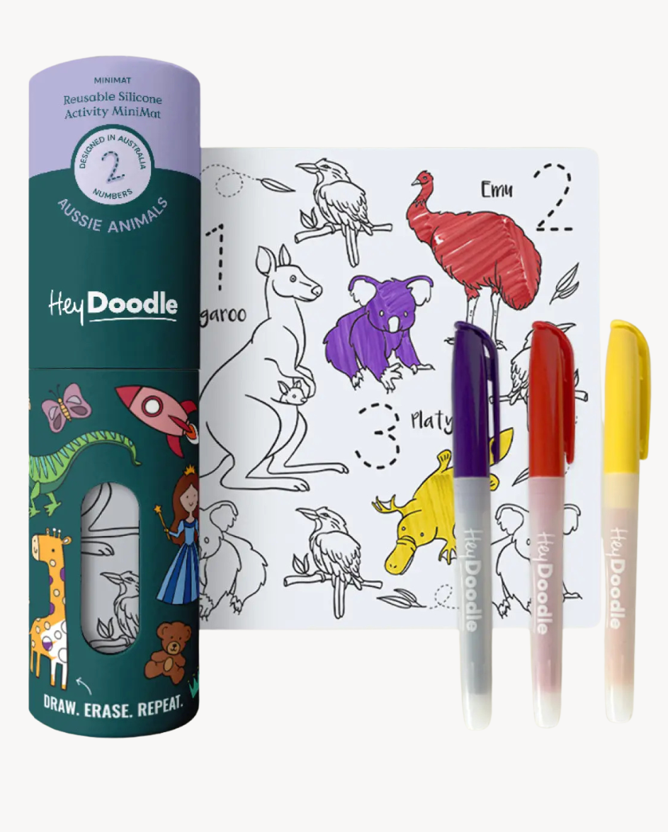 Aussie Animals Mini Colouring & Doodle Mat