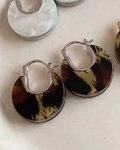 Lili Earrings Tortoise Silver
