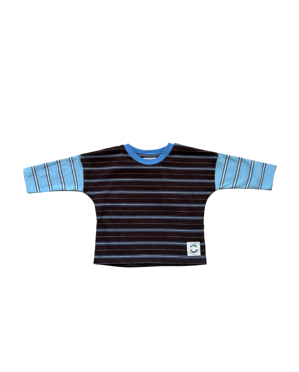 Rowan Stripe LS Top Cocoa Blue
