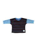 Rowan Stripe LS Top Cocoa Blue