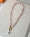 Sophia Pearl Necklace Pink