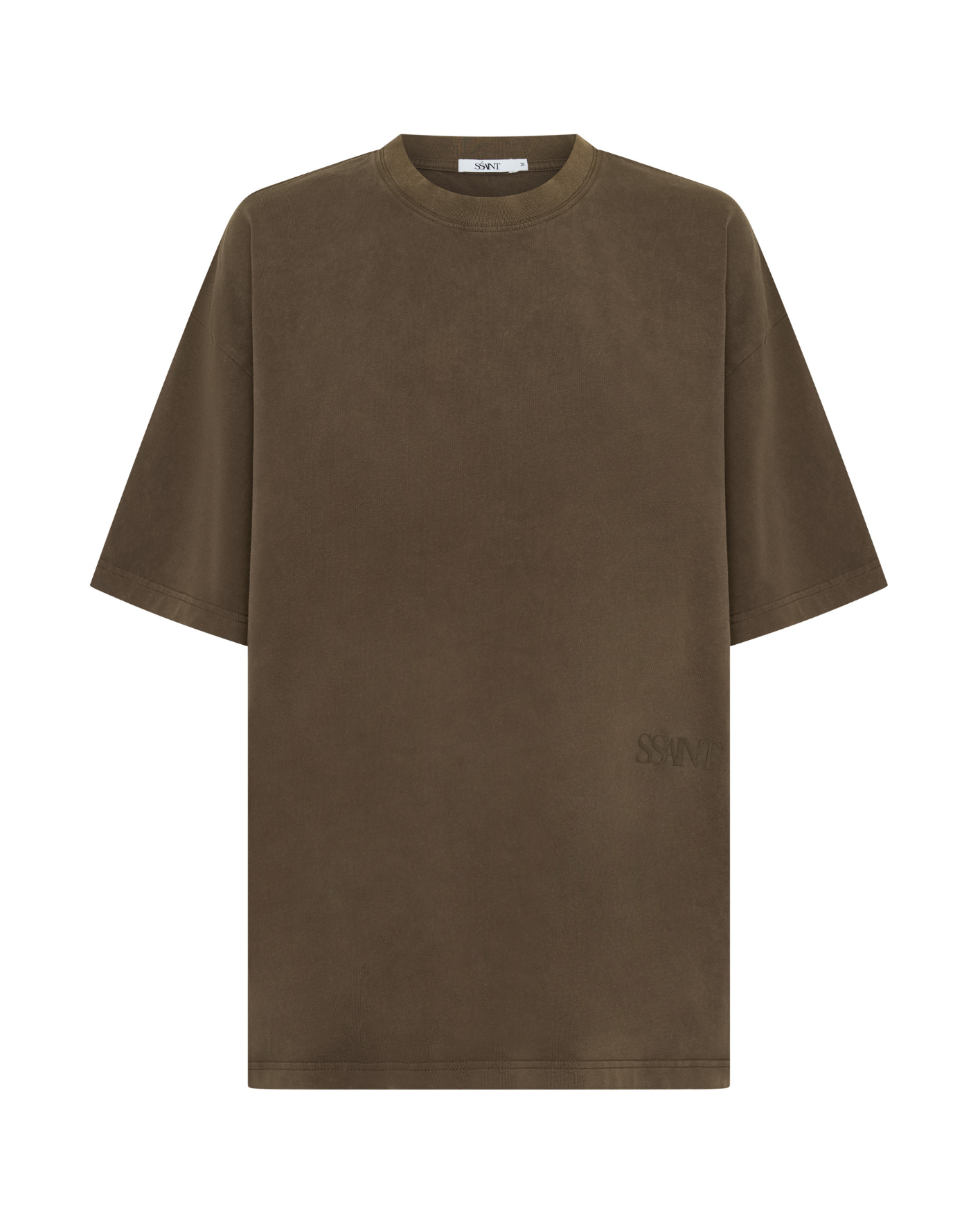 Boxy Tonal Tee Vintage Brown