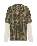 Boxy Layered Tee Vintage Camo