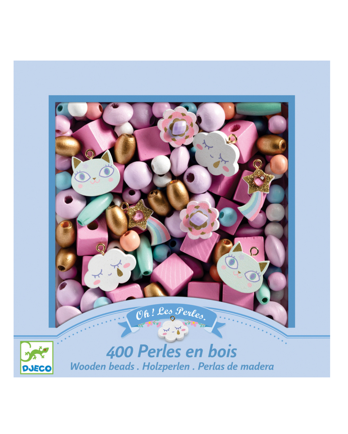 Rainbow Wooden Beads
