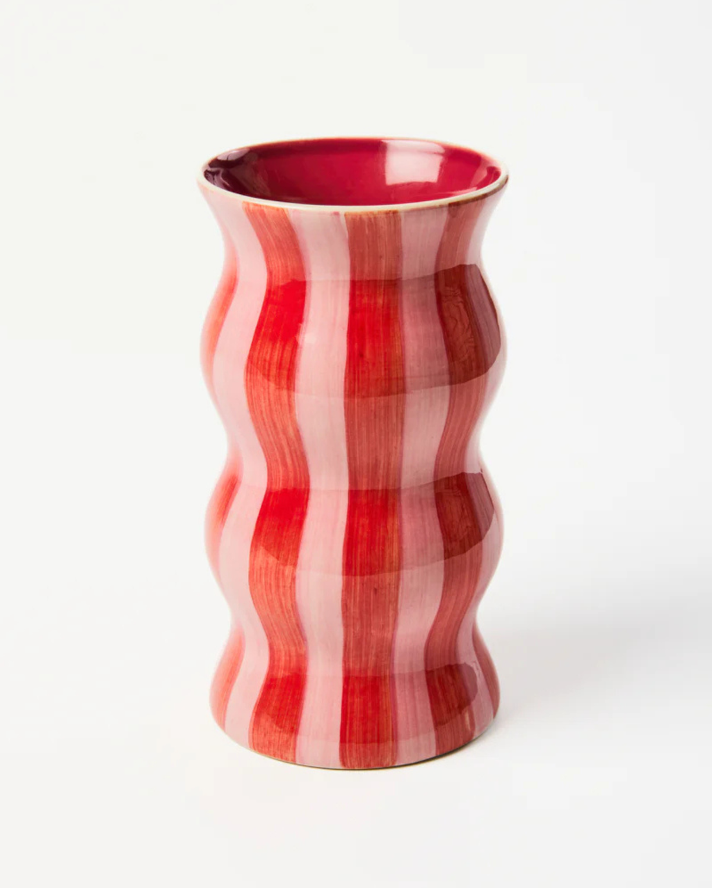 Palma Vase Red Stripe