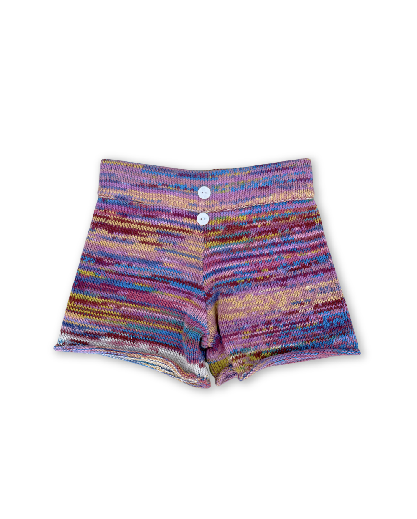 Knitted Shorts Rainbow